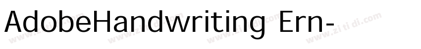 AdobeHandwriting Ern字体转换